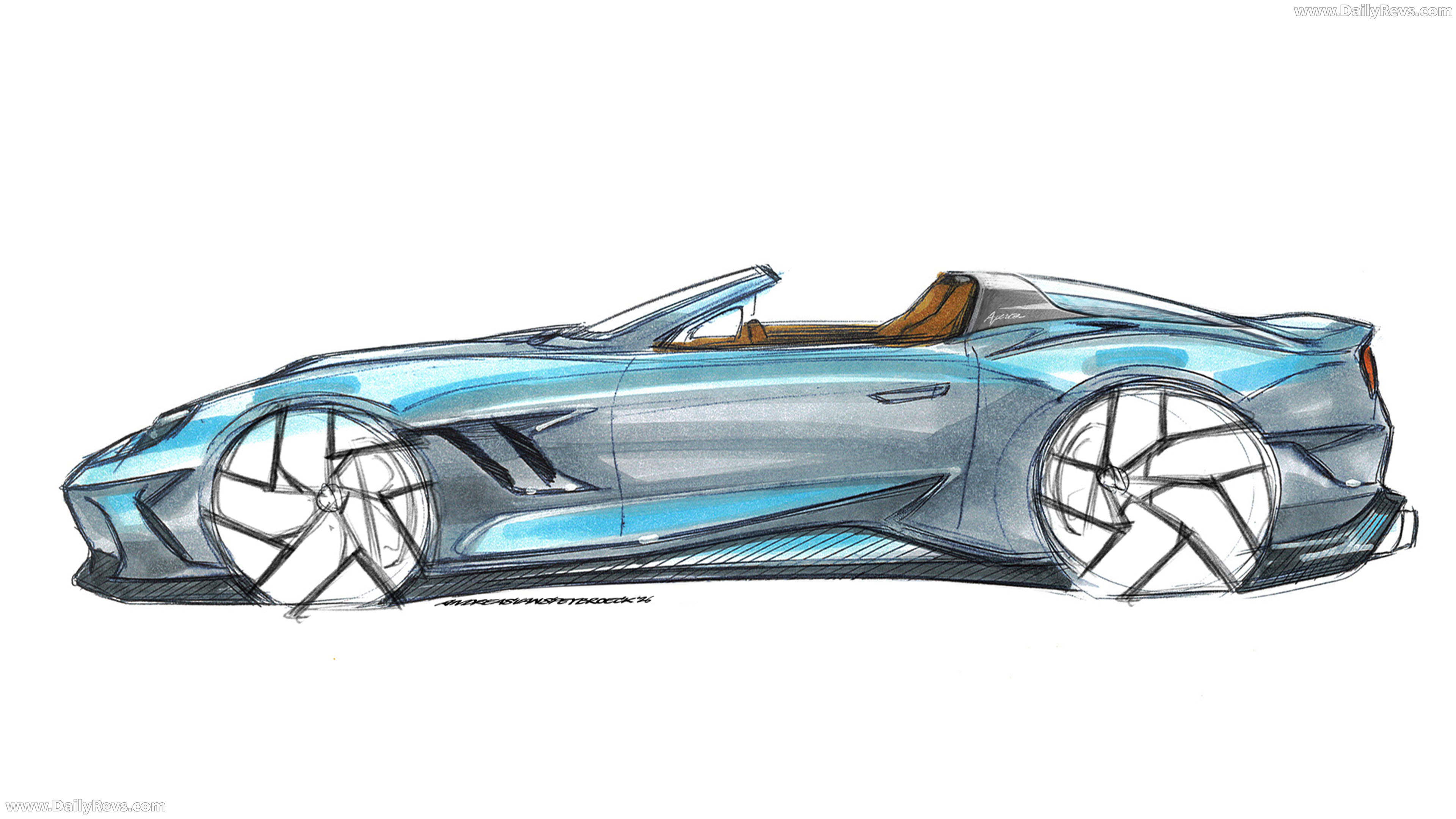 2027 Touring Superleggera Veloce12 Aperta Sketches